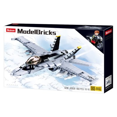 Sluban Model Bricks M38-B0928 Lovac F/A-18 Super Bumblebee