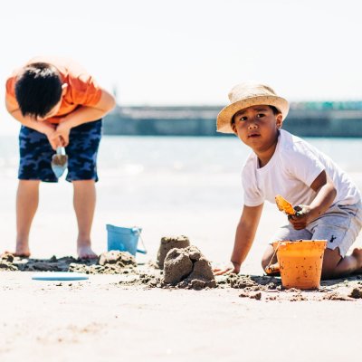 Bigjigs Toys Narancssárga strandvödör