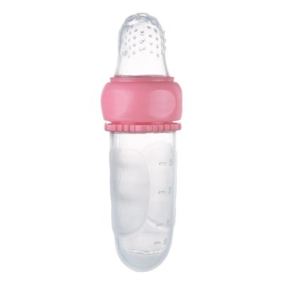 CANPOL BABIES Silikon-Futternetz mit Behälter rosa