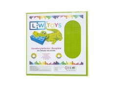 L-W Toys Duża płytka konstrukcyjna 50x50 wypustek limonkowy