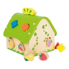 small foot Holz Steckspiel Sortierhaus Obst