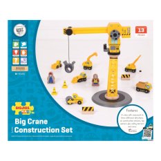 Bigjigs Rail Kran und Baumaschinen
