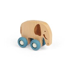 Bigjigs Toys Safari-Tier auf Rädern - Elefant