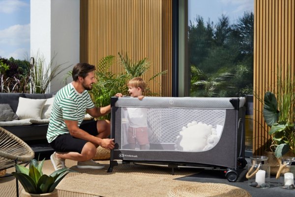 KINDERKRAFT SELECT Reisebett Leody Zubehör Leody Grey, Premium