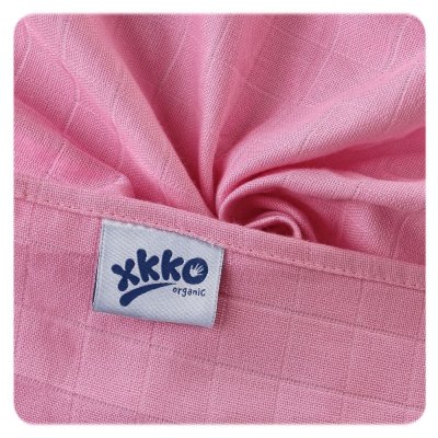 KIKKO Babywindeln aus Bio-Baumwolle Old Times 70x70 (5 Stück) – Pastelltöne, für Mädchen