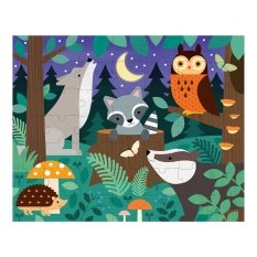 Petit Collage 2-in-1 Forest Animals Puzzle