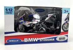 Welly Motocykl BMW S1000RR 1:12 biały