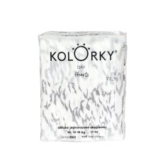 KOLORKY DAY Windeln Einweg Öko, Herz XL (12-16 kg) 17 Stk