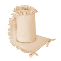 BELISIMA Kinderbettschutz Pure Cappucino 180x33 cm
