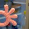 BABYONO Gryzak silikonowy Octopus różowy