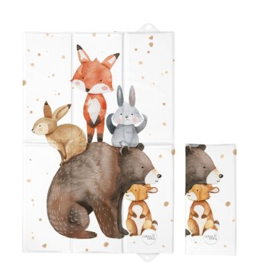 CEBA BABY Wickelauflage Reise (60x40) Basic Forest Friends