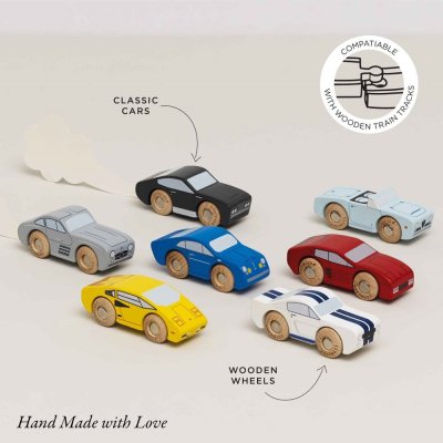 Le Toy Van Set di macchinine sportive in legno