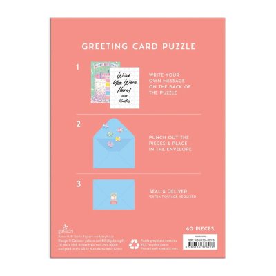 Puzzle Galison Carte d'anniversaire 60 pièces