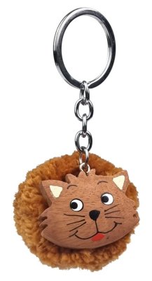 2Kids Toys Llavero de madera pompón Gato
