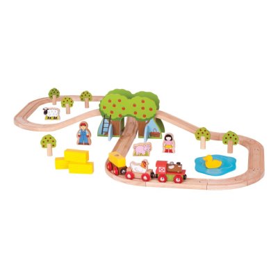 Bigjigs Rail Tren de madera - Granja