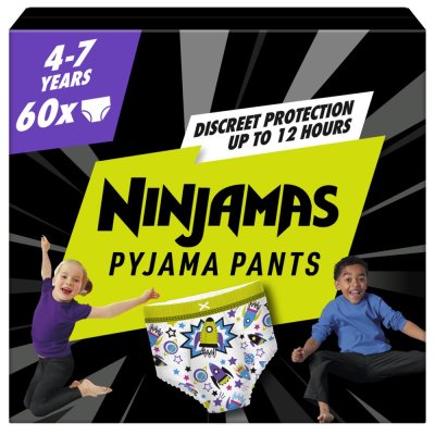 NINJAMAS Spodnie od piżamy Statki kosmiczne, 60 szt., 7 lat, 17kg-30kg