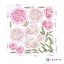 Zidne naljepnice - Božuri u nijansama roze - mali