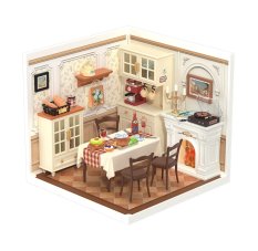RoboTime 3D Wooden Puzzle Miniature House Cosy Dining Room