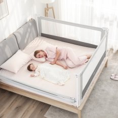Sängskydd Monkey Mum® Popular - 150 cm - ljusgrå - SLUTFÖRSÄLJNING