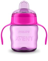 Philips AVENT Kubek na pierwsze łyki Classic 200 ml z uchwytami dziewczynka