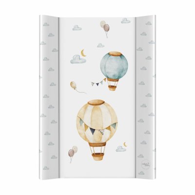 CEBA BABY Wickelauflage 2-seitig mit fester Platte (50x70) Basic Balloons