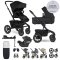 EASYWALKER SET Kinderwagen 4in1 Jimmey Pepper Black XXL AIR + RWS + CYBEX Aton B2 i-Size