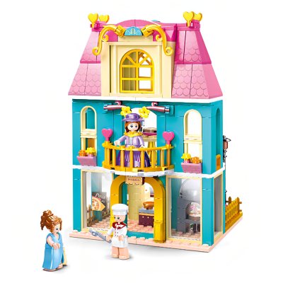 Sluban Girls Dream Village M38-B0875 Dwupiętrowy dom z poddaszem