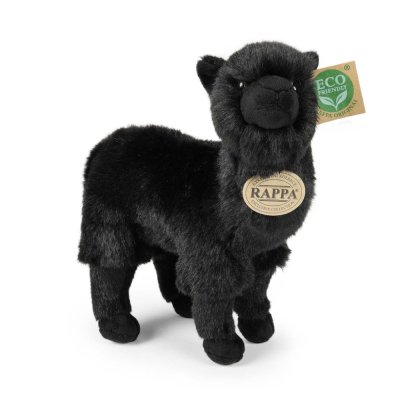 Rappa Llama de peluche alpaca negra 23 cm ECO-FRIENDLY