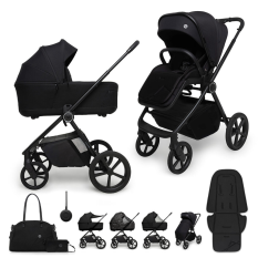 MUUVO Kočárek kombinovaný Muuvo One 2v1 Negro