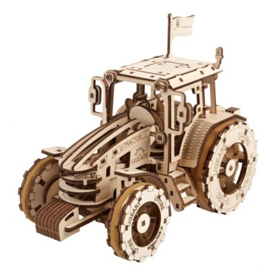 Ugears Puzzle 3D de Madeira Mecânico Trator Wins