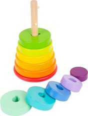 small foot Motorik-Steckturm Regenbogen