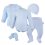 Set neonato BIO Outlast® - azzurro chiaro stelline/azzurro chiaro