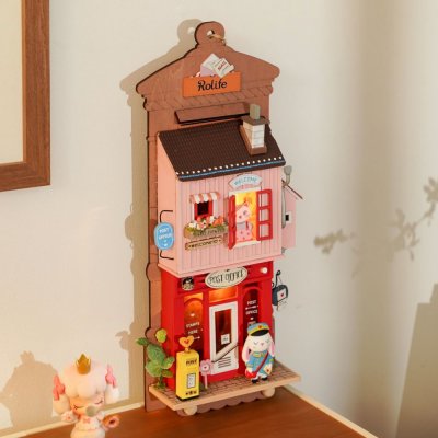 RoboTime Miniatura de casa para pendurar Agência de correios
