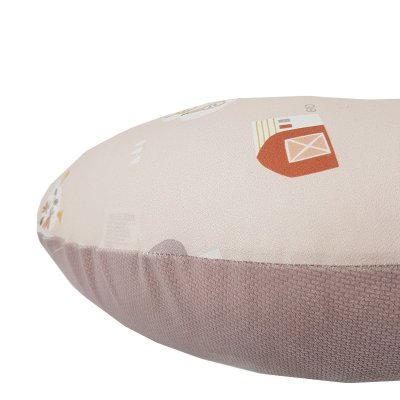 ECO Poduszka do karmienia mała VELVET Moje gospodarstwo Pudrowy róż 60x60 cm
