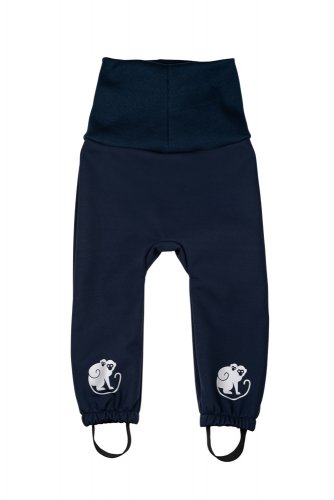 Pantaloni reglabili softshell pentru copii cu membrană Monkey Mum® - Cerul de noapte