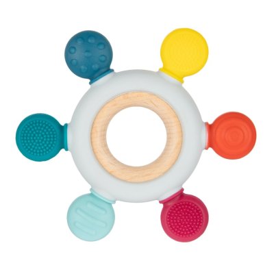 CANPOL BABIES Wooden-silicone rudder teether