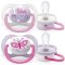 Philips AVENT Schnuller Ultra air Text 0-6m Mädchen, 2 Stk.