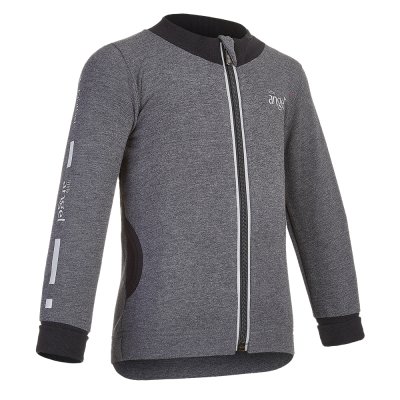 Camisola REFLEX smyk com fecho Outlast® - cinzento escuro mesclado