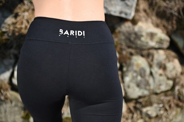 Legginsy wysokie damskie cienkie Outlast® - czarne