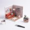 RoboTime 3D Holzpuzzle Miniatur Puppenhaus Gemütliches Wohnzimmer