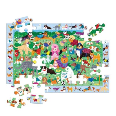 Puzzle Mudpuppy à assembler et à chercher "Journée canine" 64 pièces