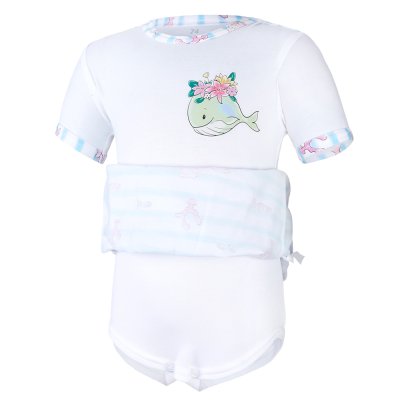 Body Kleid dünnes KR Set Outlast® - weiß/Wal