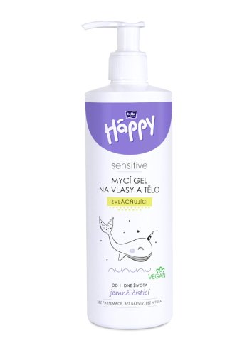 BELLA HAPPY Babytvättgel för hår och kropp 400 ml