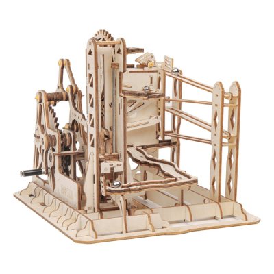 RoboTime 3D Mechanisches Holzpuzzle Kugelbahn Kaskade