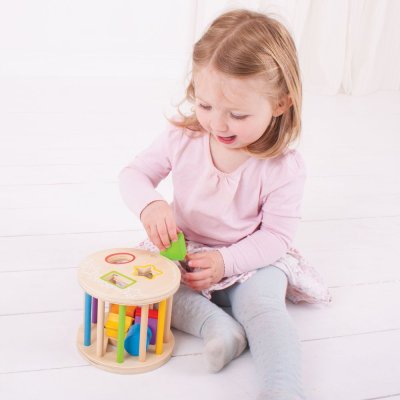 Bigjigs Baby Rol met vormen