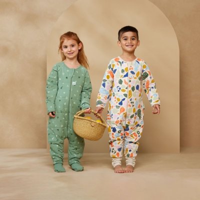 ERGOPOUCH Kombinezon do spania z bawełny organicznej Onesie Sweet Orchard 12-24 m, 2,5 tog