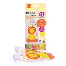 PETITE&MARS Food pouch Papoo Lion - 6 pcs