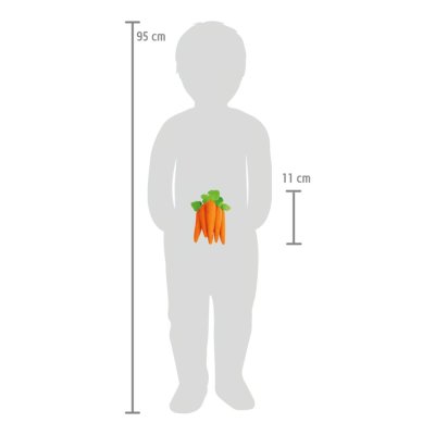 small foot Filz Lebensmittel Karotte
