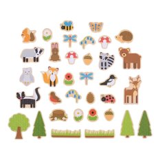 Bigjigs Toys Magnesy leśne zwierzęta