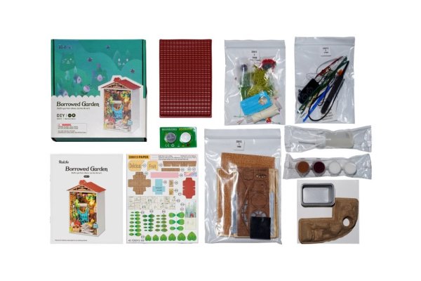 RoboTime 3D Holzpuzzle Miniatur Gartenhaus